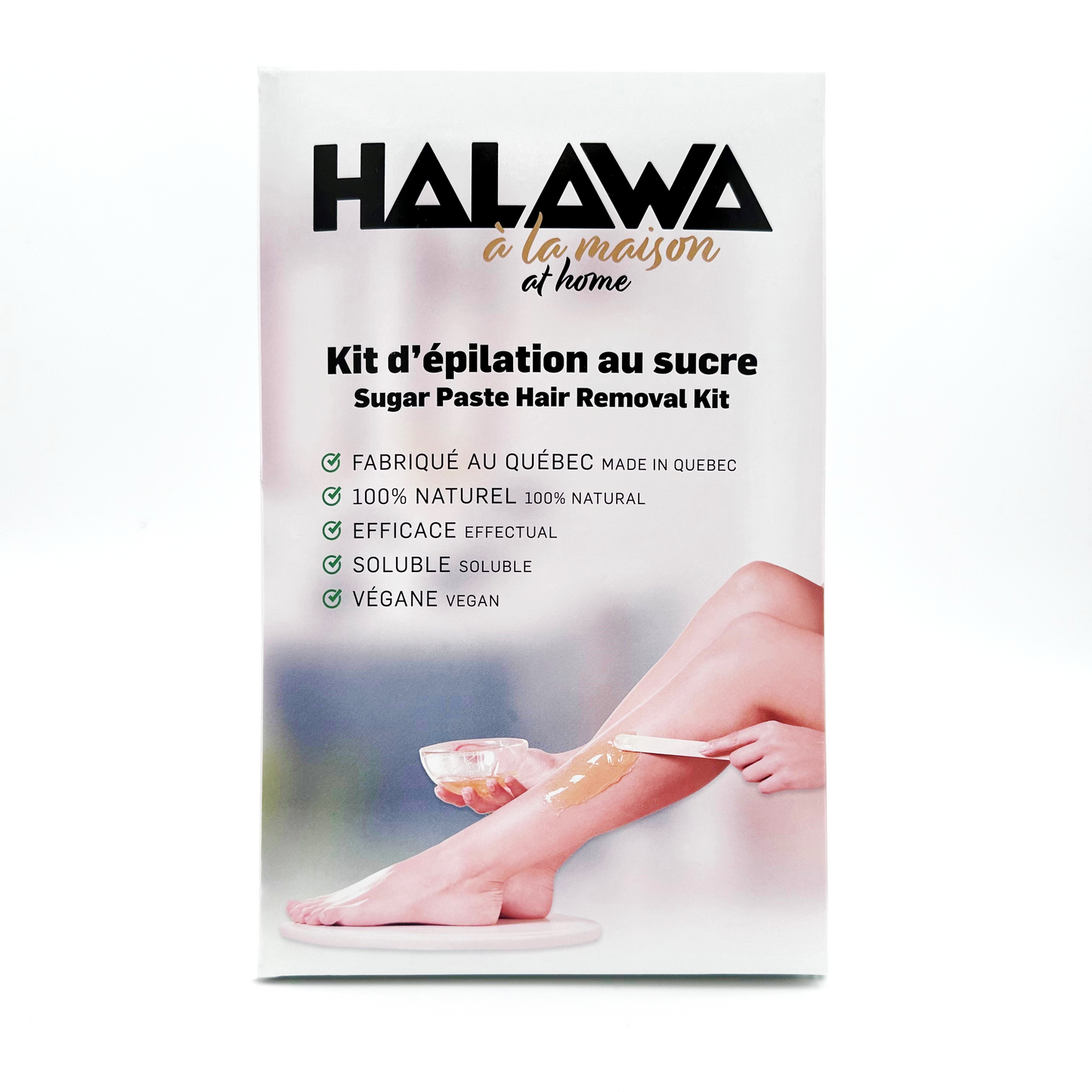 HALAWA AT HOME Sugaring Kit for at home Hair Removal  ( 4 items )